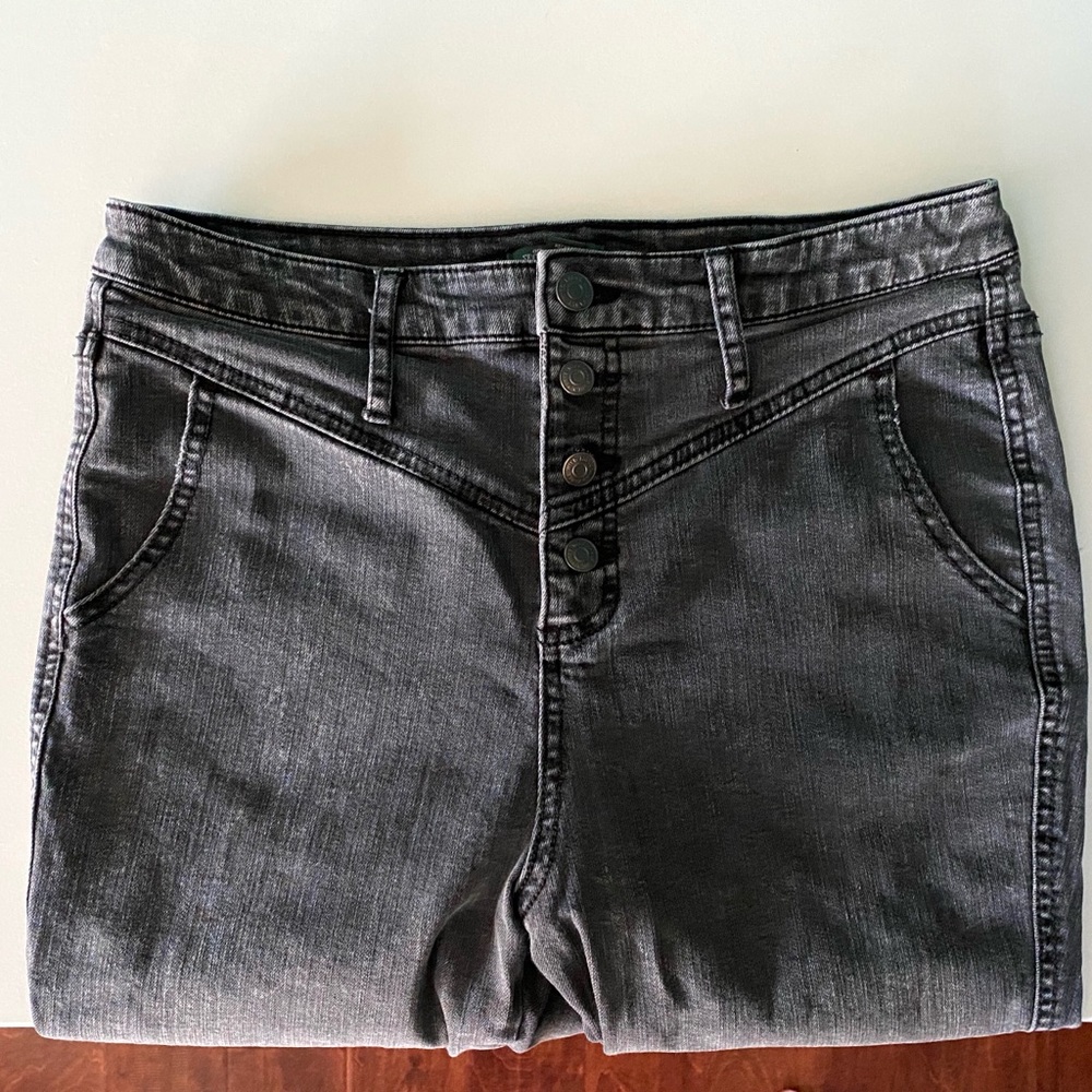 Black Acid Washed Jeans